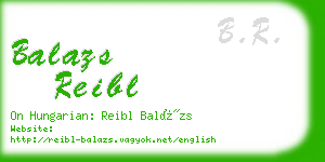 balazs reibl business card